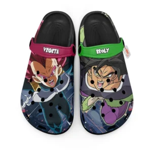 Vegeta God vs Broly Wrath Foam Classic Clogs Shoes