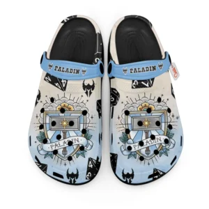 Paladin Dungeons And Dragons Personalized Foam Classic Clogs Shoes