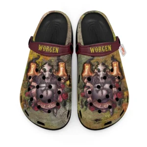 Worgen World Of Warcraft Foam Classic Clogs Shoes Personalized