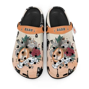 Bard Dungeons And Dragons Personalized Foam Classic Clogs Shoes
