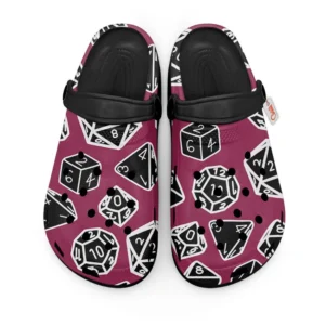 Dice Dungeons And Dragons Foam Classic Clogs Shoes