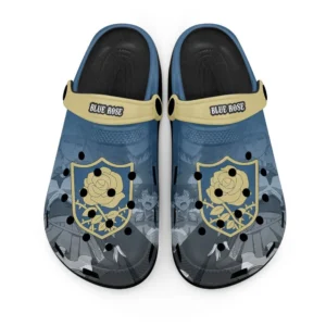 Blue Rose Foam Classic Clogs Shoes Personalized