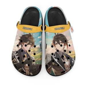 Zhongli Genshin Impact Foam Classic Clogs Shoes Personalized