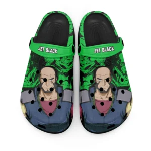 Jet Black Foam Classic Clogs Shoes Personalized