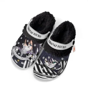Obanai Iguro Fleece Lined Clogs Personalized