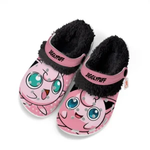 Jigglypuff Fleece Lined Clogs Personalized