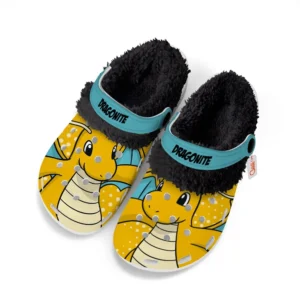 Dragonite Fleece Lined Clogs Personalized