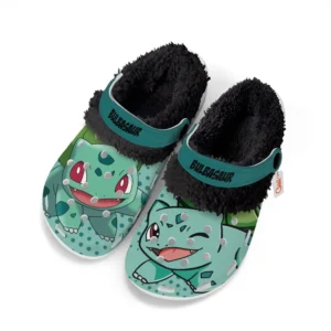 Bulbasaur Fleece Lined Clogs Personalized