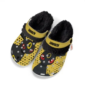 Umbreon Fleece Lined Clogs Personalized