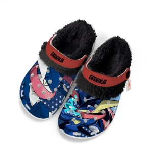 Greninja Fleece Lined Clogs Personalized