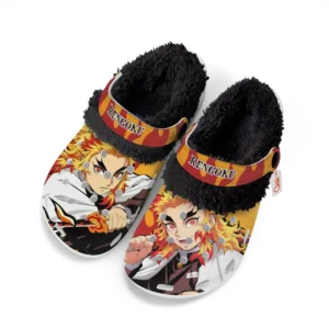 Kyojuro Rengoku Fleece Lined Clogs Personalized