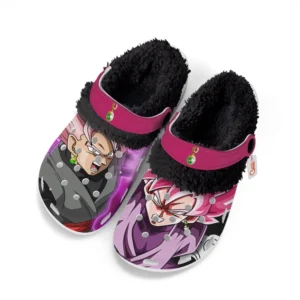 Goku Black Rose Fleece Lined Clogs