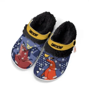 Garchomp Fleece Lined Clogs Personalized