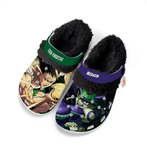Meruem x Gon Freecss Fleece Lined Clogs Personalized