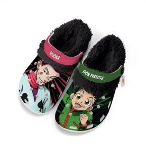 Gon Freecss x Hisoka Fleece Lined Clogs Personalized