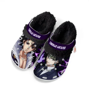 Chrollo Lucilfer Fleece Lined Clogs Personalized