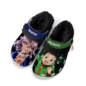 Gon Freecss x Neferpitou Fleece Lined Clogs Personalized
