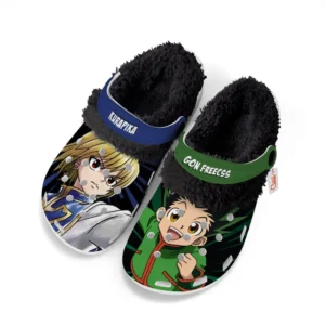 Kurapika x Gon Freecss Fleece Lined Clogs Personalized