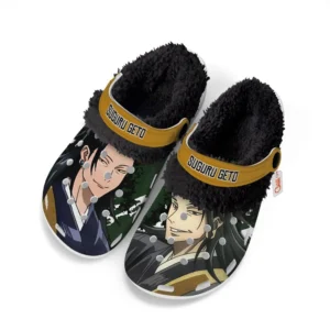 Suguru Geto Fleece Lined Clogs Personalized