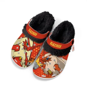 Blaziken Fleece Lined Clogs Personalized