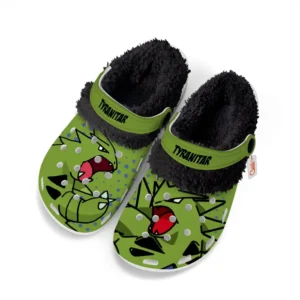 Tyranitar Fleece Lined Clogs Personalized