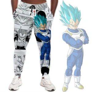 Dragon Ball Vegeta Blue Custom Anime Joggers Merch Manga Style