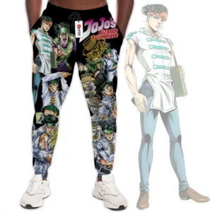 Rohan Kishibe Custom Anime JJBAs Joggers Merch