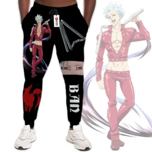 Fox Sin of Greed Ban Custom Anime Seven Deadly Sins Joggers Merch