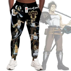 Sukehiro Yami Custom Anime Black Clover Joggers Merch