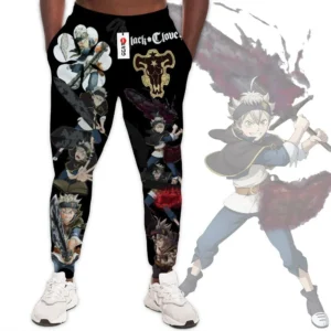 Asta Custom Anime Black Clover Joggers Merch