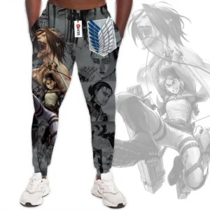 Eren Jaeger Custom Attack On Titan Anime Joggers Manga
