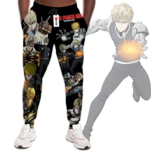 Genos Custom Anime One Punch Man Joggers Merch