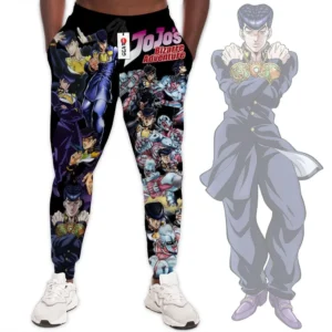 Josuke Higashikata Custom Anime JJBAs Joggers Merch