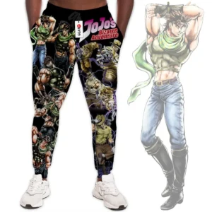Joseph Joestar Custom Anime JJBAs Joggers Merch