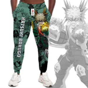 Katsuki Bakugo Joggers Custom Anime Mix Manga