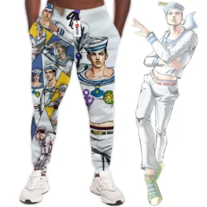 Josuke Higashikata Custom Anime JJBAs Joggers Merch