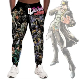 Jotaro Kujo Custom Anime JJBAs Joggers Merch