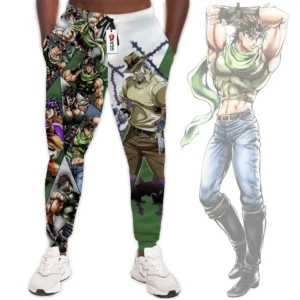 Joseph Joestar Custom Anime JJBAs Joggers Merch