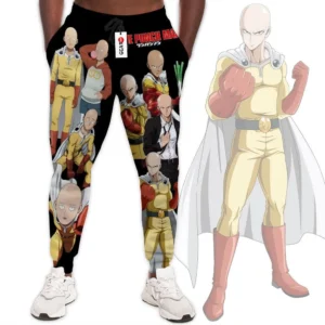 Saitama Custom Anime One Punch Man Joggers Merch