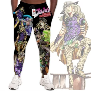 Gyro Zeppeli Custom Anime JJBAs Joggers Merch