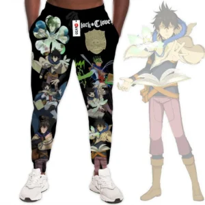 Yuno Custom Anime Black Clover Joggers Merch