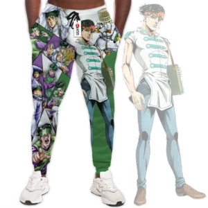 Rohan Kishibe Custom Anime JJBAs Joggers Merch