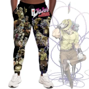 Old Joseph Joestar Custom Anime JJBAs Joggers Merch