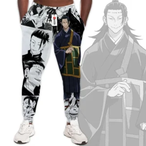 Suguru Geto Joggers Anime Custom Merch Manga Style