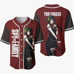 Yor Forger Baseball Jerseys Costume Anime Merch