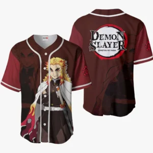 Kyojuro Rengoku Baseball Jerseys Custom Anime