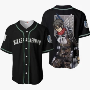 Mikasa Ackerman Baseball Jerseys Custom Attack On Titan Final Anime