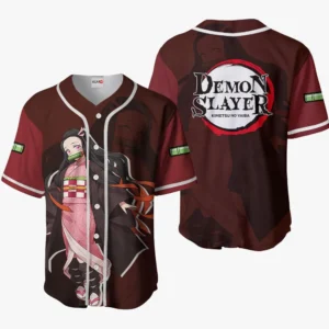 Nezuko Baseball Jerseys Costume Anime Merch