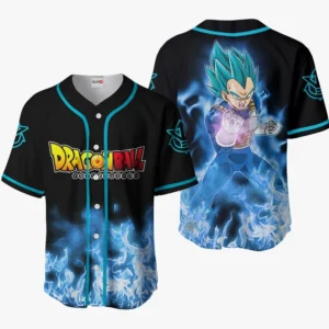 Dragon Ball Vegeta Blue Baseball Jerseys Custom Anime