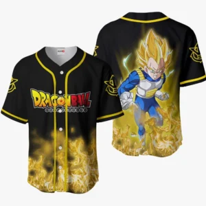 Dragon Ball Vegeta Super Saiyan Baseball Jerseys Custom Anime